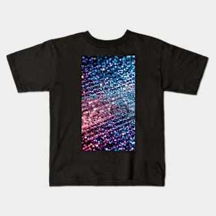 Pink lines glittery pattern glitter Kids T-Shirt